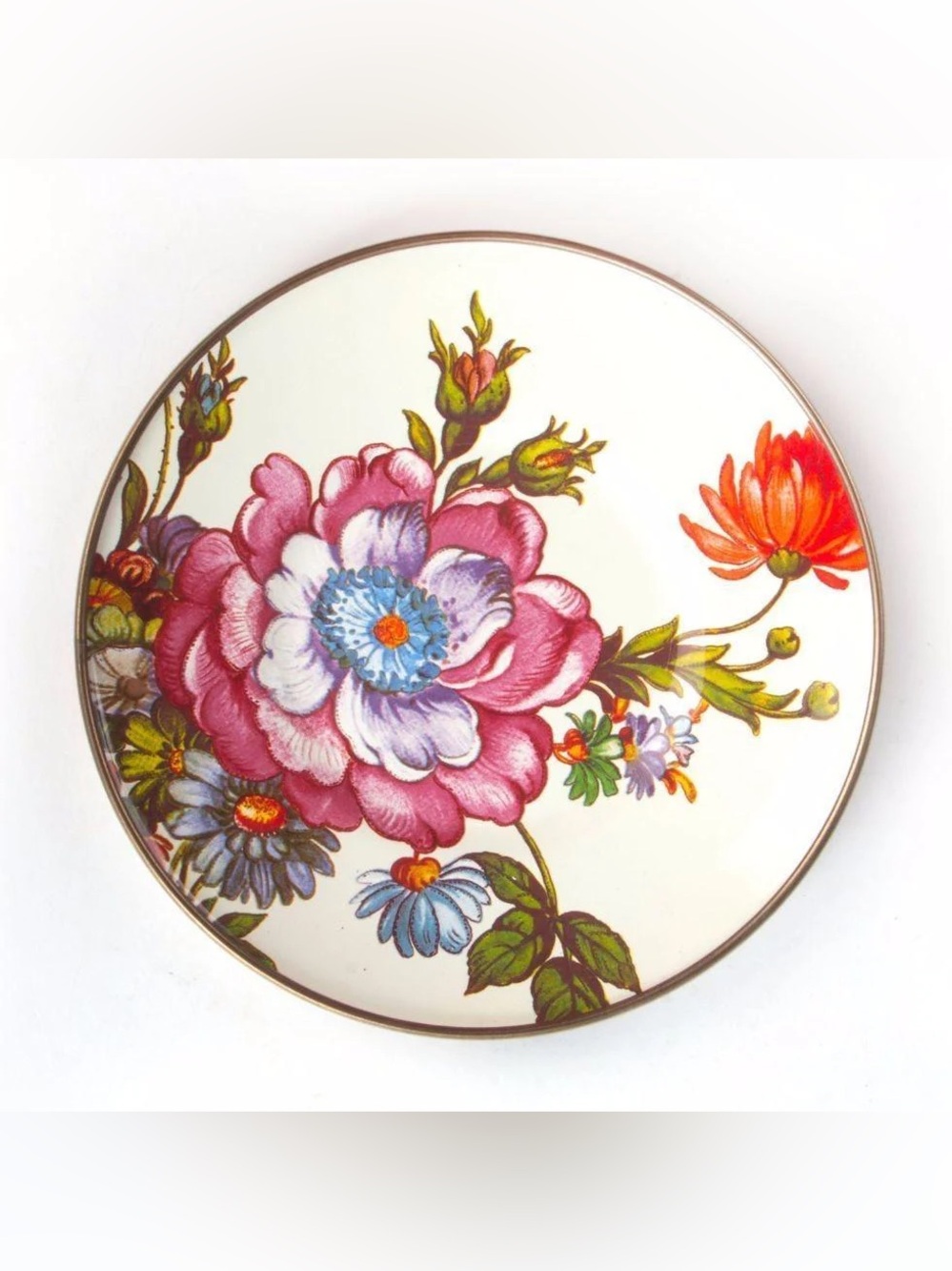 MACKENZIE-CHILDS | Flower Market 6” Enamel Saucer